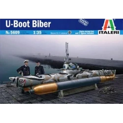 Maqueta del mini submarino Biber 1/35 de Italeri.