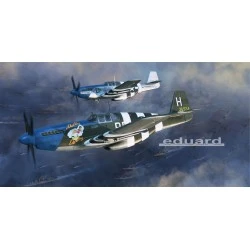 Maqueta 1/48 P-51B Mustang Dual Combo de Eduard, Edición Limitada Overlord: D-Day Mustangs