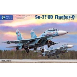 Maqueta de avión 1/48 Su-27 UB Flanker C de Kitty Hawk