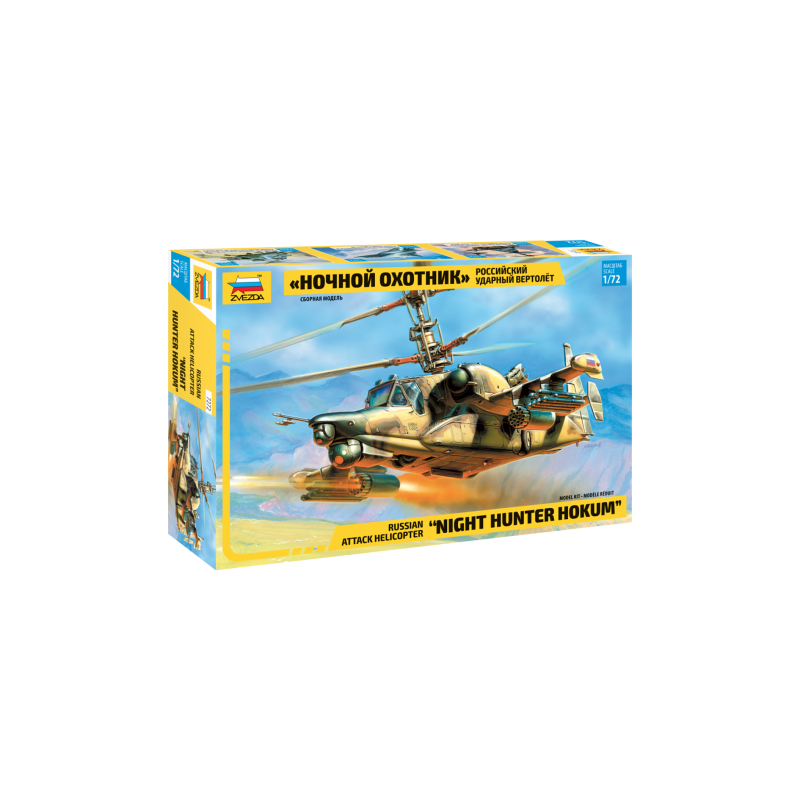 Zvezda 1/72 "Night Hunter Hokum" Russian Attack Helicopter