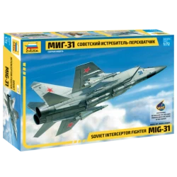 Maqueta de Avión 1/72 MiG-31 Soviet Interceptor Fighter - Zvezda