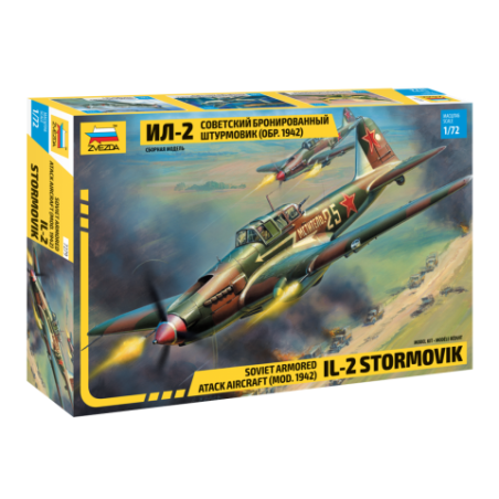 Maqueta de avión 1/72 Il-2 Stormovik - Soviet Armored Attack Aircraft de Zvezda