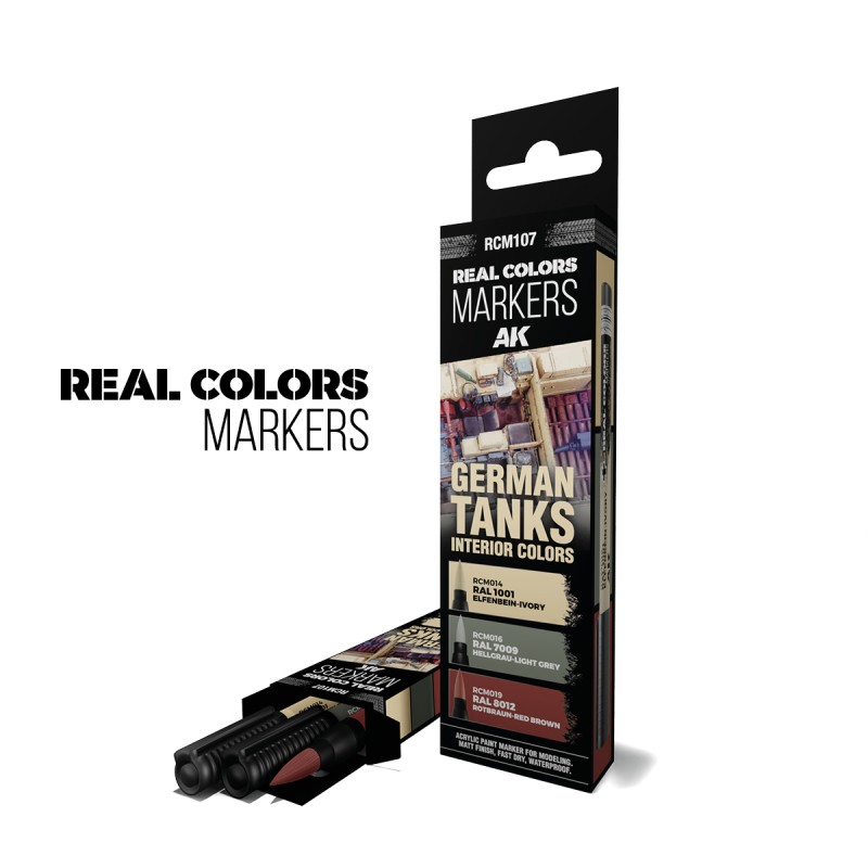 Set de markers RC para interiores de tanques alemanes de AK Interactive