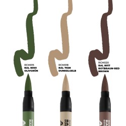 Ak Interactive LATE GERMAN AFV CAMO COLORS – RC MARKERS SET