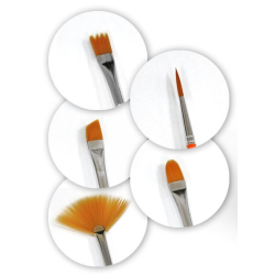 Brushes for Weathering AK Interactive - Selection of 5 Models