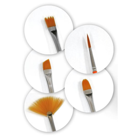 Brushes for Weathering AK Interactive - Selection of 5 Models