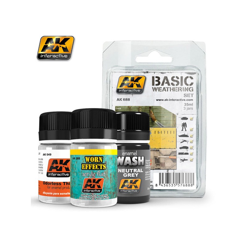 AK-Interactive AK 688 Basic Weathering Set