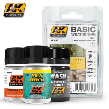 AK-Interactive AK 688 Basic Weathering Set