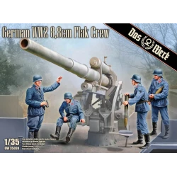 Figuras de la tripulación de la 8,8cm FlaK alemana de la Segunda Guerra Mundial - Das Werk