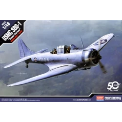 Maqueta de avión USMC SBD-1 "Pearl Harbor" 1/48 de Academy