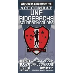 Ace Combat UNF Ridgebacks Squadron Colors de Mr. Hobby para modelismo