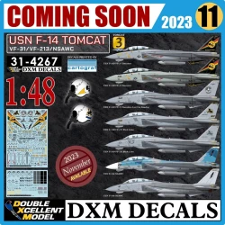 DXM Calca 1/48 USN F-14 Tomcat VF-31, VF-213, NSAWC F-14 Tomcat Collection 3