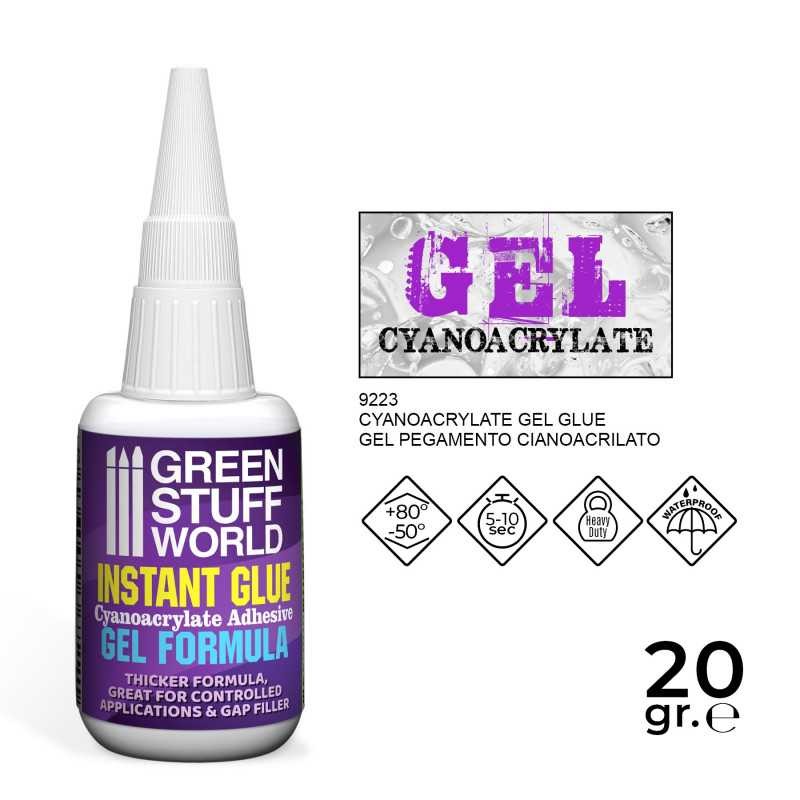 Pegamento Cianoacrilato Gel 20 gr. Green Stuff World