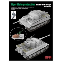 1/35 Tiger I late production (Battle of Villers-Bocage) w/Zimmerit, Includes a highly detailed resin kit - GERMAN PANZER ACE