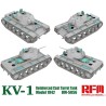 Rye Fiel Models 1/35 KV-1 Mod 1942 w/Reinforced Cast Turret & Workable Track Links