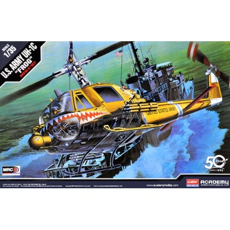 Academy 1/35 Bell UH-1C Frog (Huey) US Army helicopter model kit