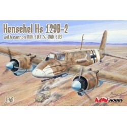 Mn Hobby 1/48 Henschel Hs 129B-2 With Cannon MK 101 And MK 103