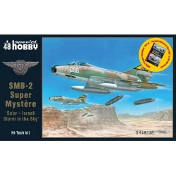 Maqueta SMB-2 Super Mystère 1/48 'Sa'ar' Hi-Tech Kit con libro 'Super Mystére and Sa'ar'