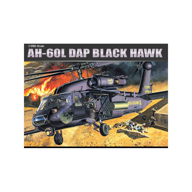 Academy 1/35 AH-60L DAP Black Hawk helicopter model kit