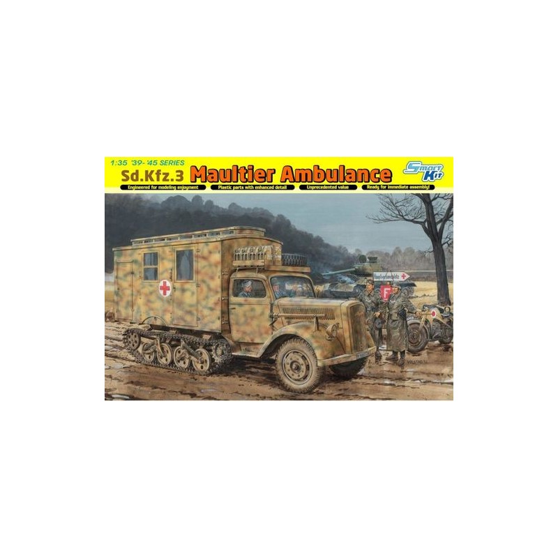 Maqueta 1/35 Sd.Kfz.3 Maultier Ambulance Dragon - Modelo detallado WWII