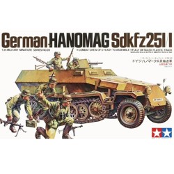 Maqueta 1/35 German Hanomag Sd.Kfz.251/1 Armored Half-Track Tamiya - Modelo detallado WWII