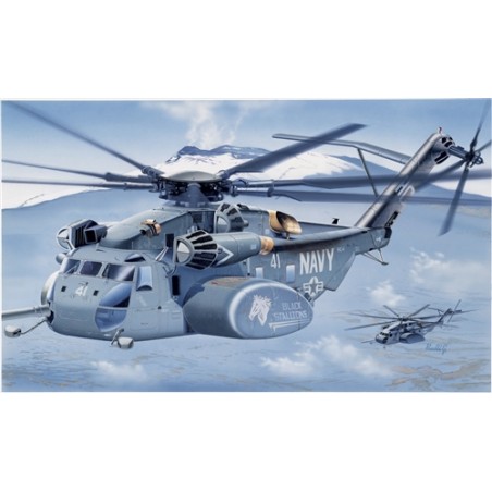 Maqueta Italeri 1/72 MH-53E Sea Dragon con detalles del helicóptero de rescate