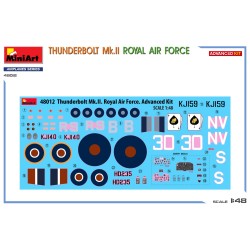 Maqueta Thunderbolt Mk.II Royal Air Force 1/48 Advanced Kit - Miniart