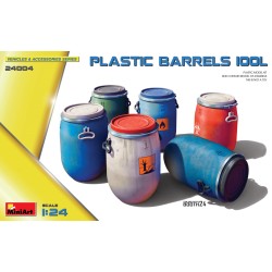 Miniart  1/24 PLASTIC BARRELS 100L