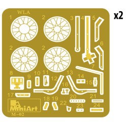 Maqueta 1/35 Soldados con Motocicletas WLA - Miniart