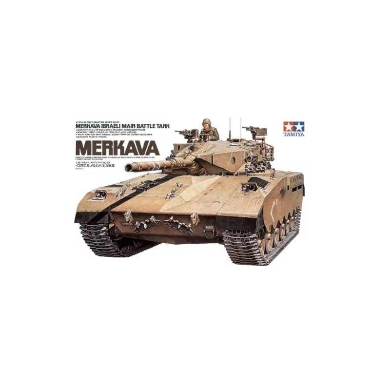 Maqueta en escala 1/35 del tanque israelí Merkava I MBT por Tamiya