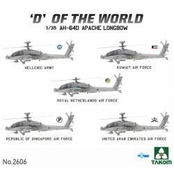 Takom 1/35 "D" of the World AH-64D Apache Longbow Attack Helicopter Model Kit - Robotines