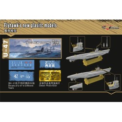 Flyhawk Model 1/700 U-boat Type VII B DKM U-47 2 kits in the box