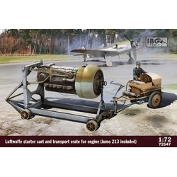 IBG Model 1/72  Luftwaffe Starter car & Transport Crate for engine (Jumo 213 included)