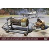 Maqueta Luftwaffe Starter Car y Transport Crate con motor Jumo 213 1/72 IBG Models