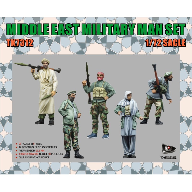 T-Model 1/72 Middle East Military Man Set