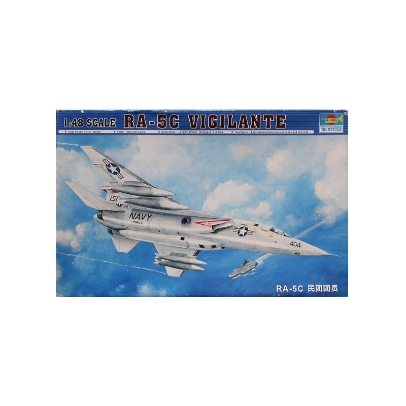 Maqueta de avion Trumpeter 1/48 US Navy RA-5C Vigilante