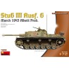 Maqueta de Tanque Miniart 1/72 StuG III Ausf. G March 1943 Prod..