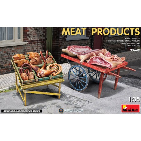 MiniArt 1/35 MEAT PRODUCTS AND MARKET CARTS