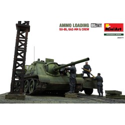 Diorama 1/35 AMMO LOADING SU-85, GAZ-MM y Tripulación - MiniArt