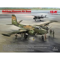 Diorama de la base aérea Nakhon Phanom con B-26K y O2 a escala 1/48 - ICM