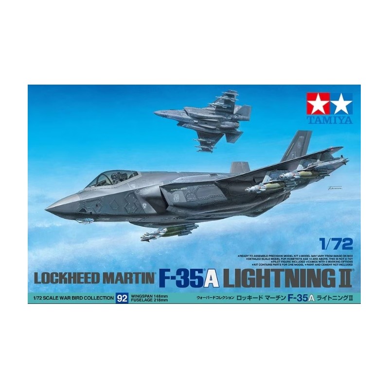 Maqueta F-35A Lightning II 1/72 Tamiya | Avión de Combate Moderno