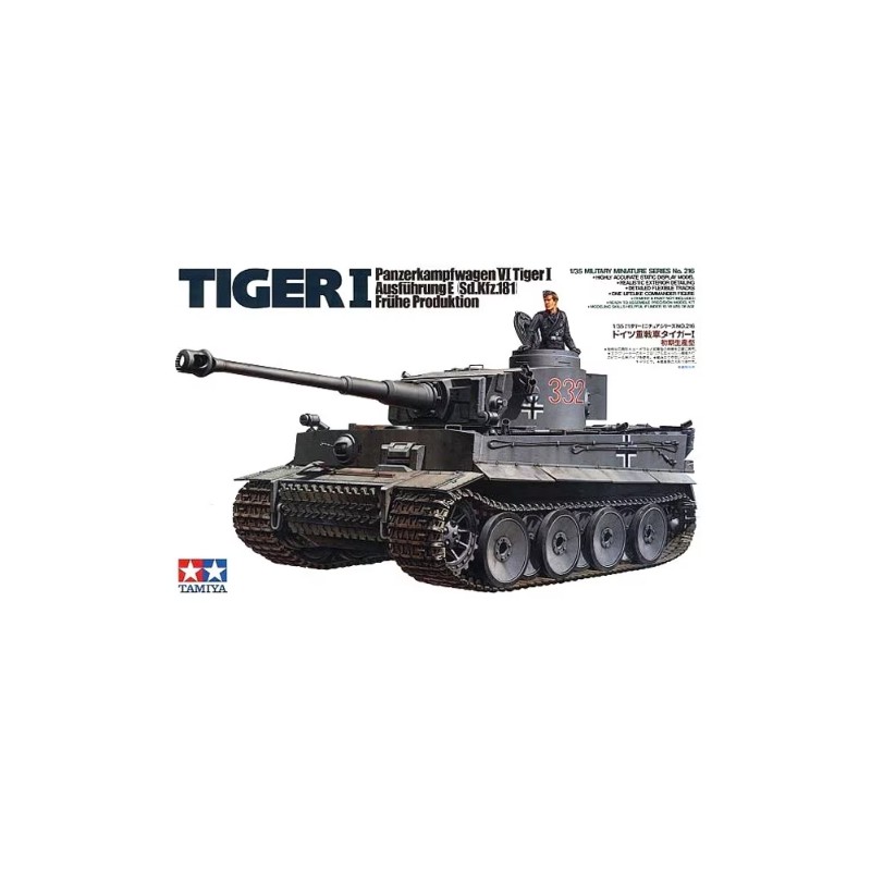 Maqueta de Tanque Tamiya 1/35 German Tiger I Early Production (Sd.Kfz.164)