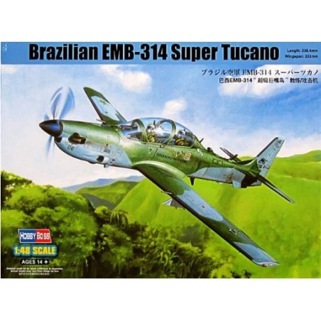 Hobbyboss 1/48 Brazilian EMB-314 Super Tucano aircraft model kit