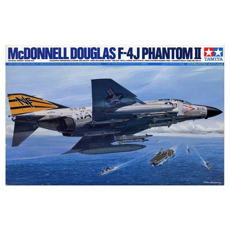 Maqueta 1/32 McDonnell Douglas F-4J Phantom II de Tamiya