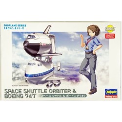 Hasegawa Egg Plane Space Shuttle Orbiter & Boeing 747