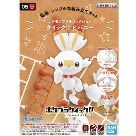 Bandai Pokemon Plastic Model Collection Quick!! 05 Scorbunny