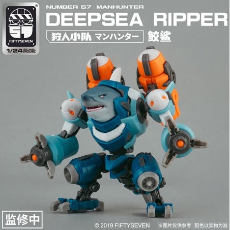 Number 57 1/24 Man Hunter Deep Sea Ripper (Shark) Plastic Model Kit