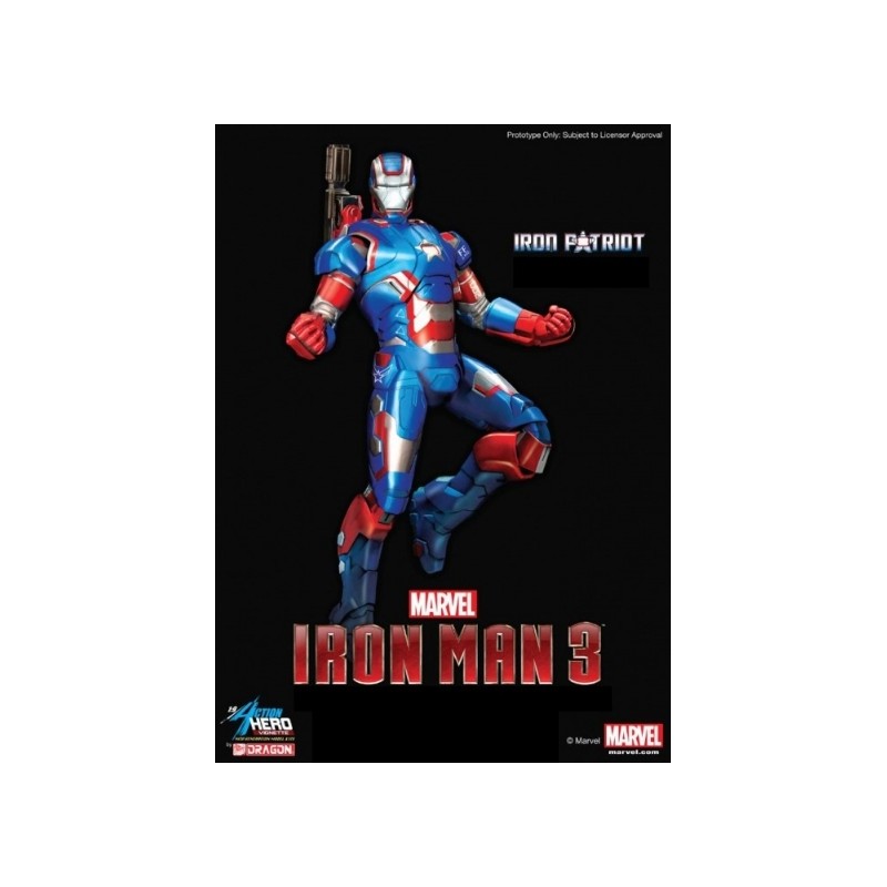 Dragon 1/9 Iron Man 3 Iron Patriot (Pre-Painted)