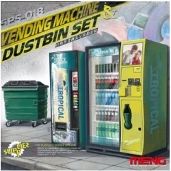 Meng 1/35 Vending Machine & Waste Container