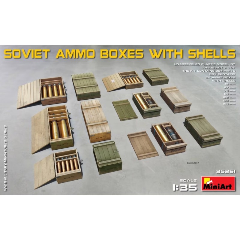 MiniArt 1/35 Soviet Ammo Box with Shells